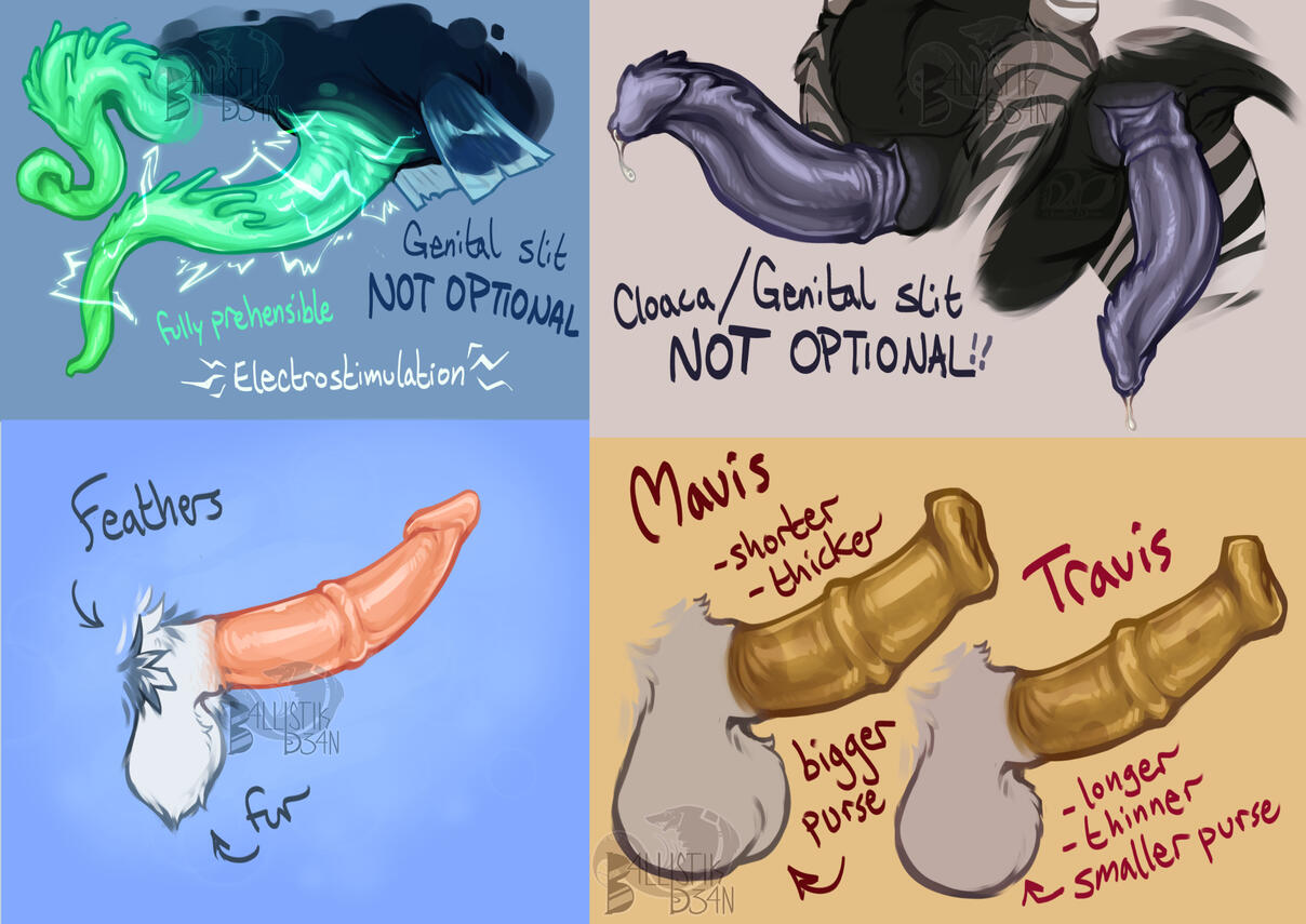 dick designs - ferals [OCs @ me]