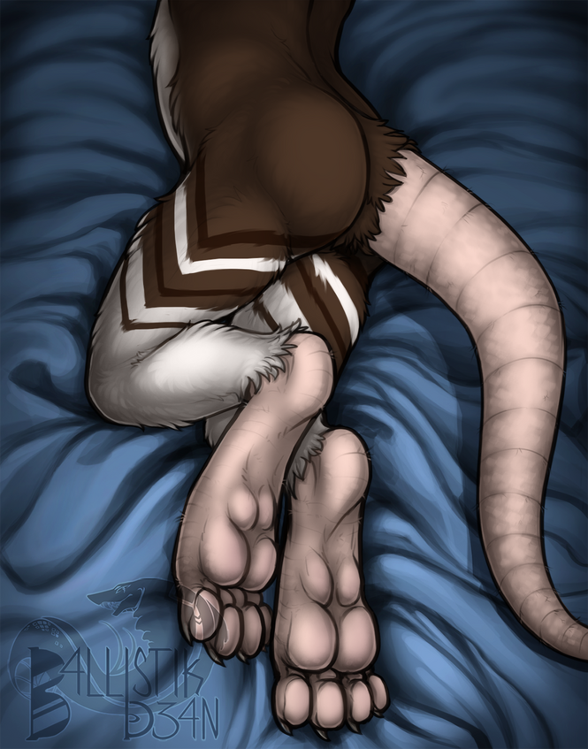 rodent paws + rodent tail