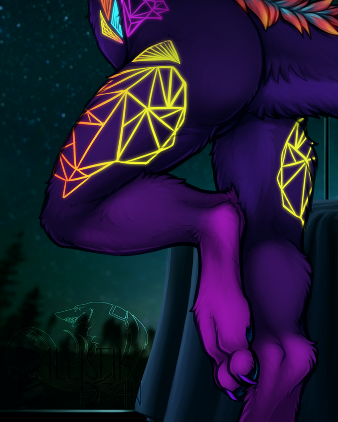 bushy mane along tail [Wickerbeast]